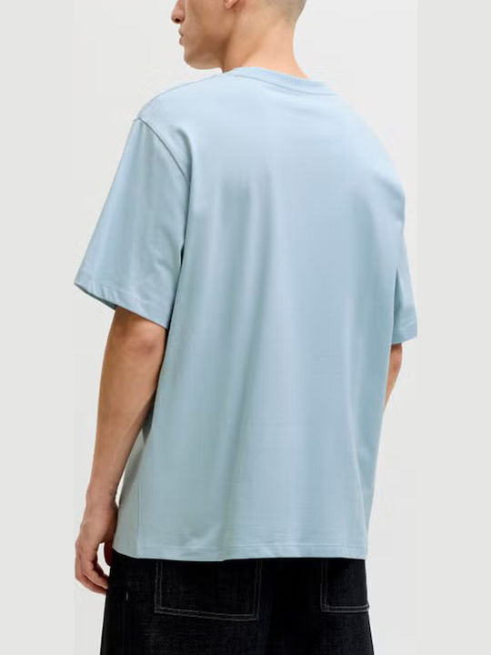 Jack & Jones Tricou cu guler rotund Albastru celestial