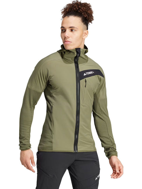 3 in 1 Winter Herren Jacken Winddicht Khaki