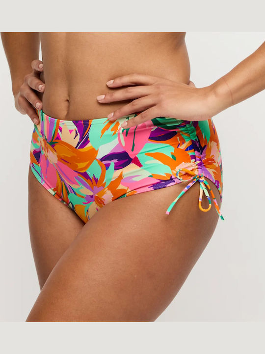 Bikini Slip με Κορδονάκια Πολύχρωμο