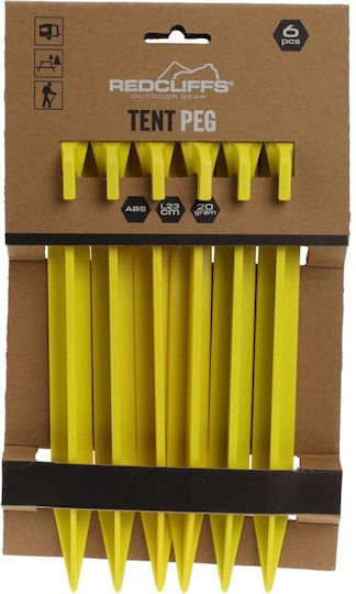 Cuiere Pentru Cort 23cm Set 6 Bucăți Plastic Redcliffs