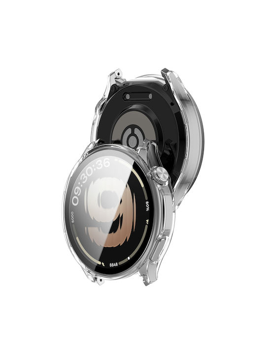 Techsuit Defense360 Pro Kunststoff mit gehärtetem Glas Tragbare Hülle in Transparentem Farbe für OnePlus Watch Lite / Oppo Watch S