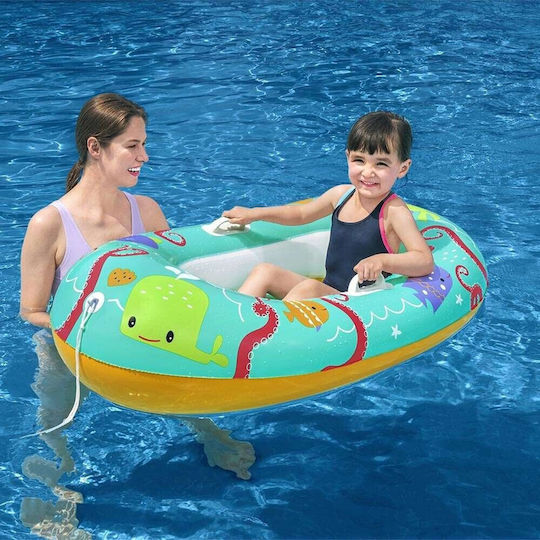 Bestway Barcă Gonflabilă pentru Copii Albastru 119x79buc