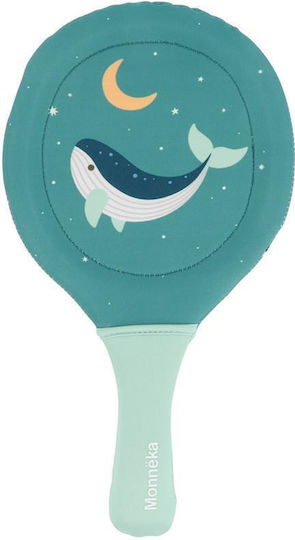 Set 2 Kinder Strandschläger & Bälle Whale Türkis Monnëka