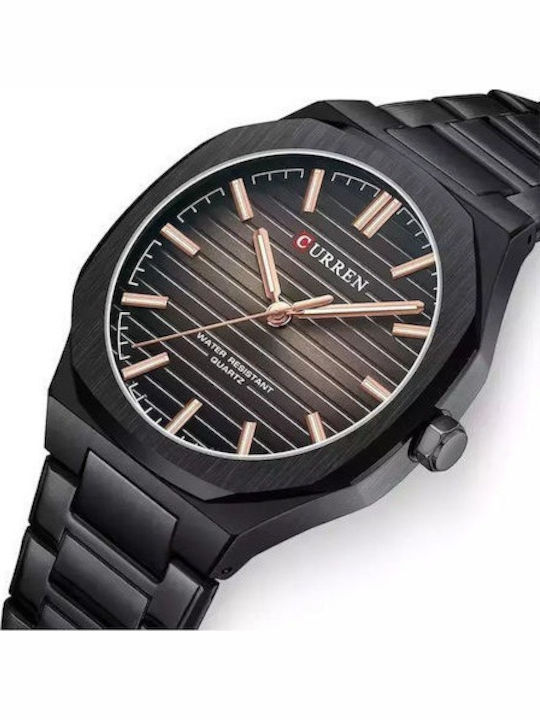 Curren Herrenuhr mit Batterie und Metall-Armband Curren Herrenuhr mit Batterie und Metall-Armband