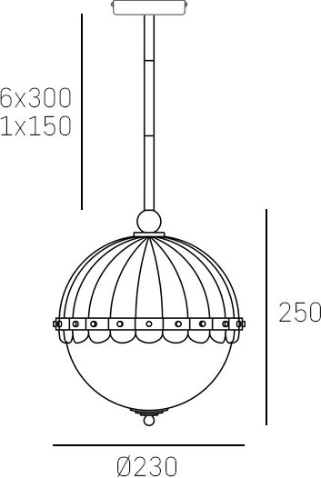 COSMOLight Bronze Pendant Ceiling Light