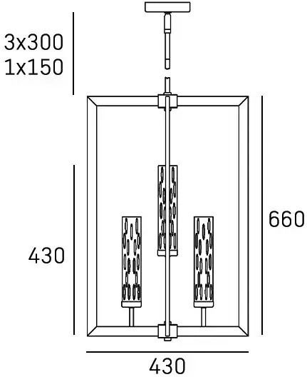 COSMOLight Adjustable Silver Ceiling Light