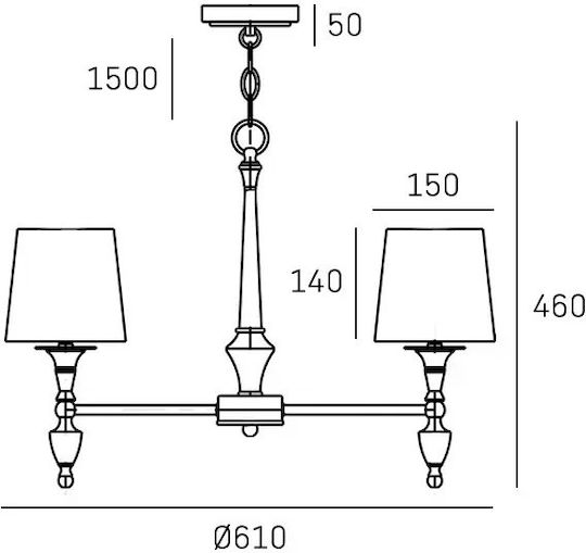 COSMOLight White Pendant Ceiling Light