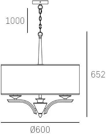 COSMOLight Silver Pendant Ceiling Light
