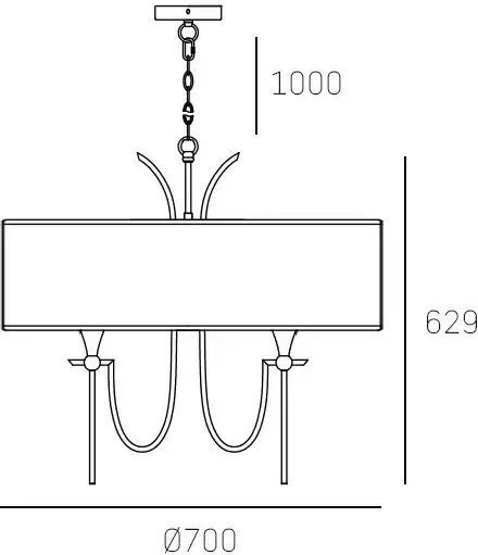 COSMOLight Silver Pendant Ceiling Light