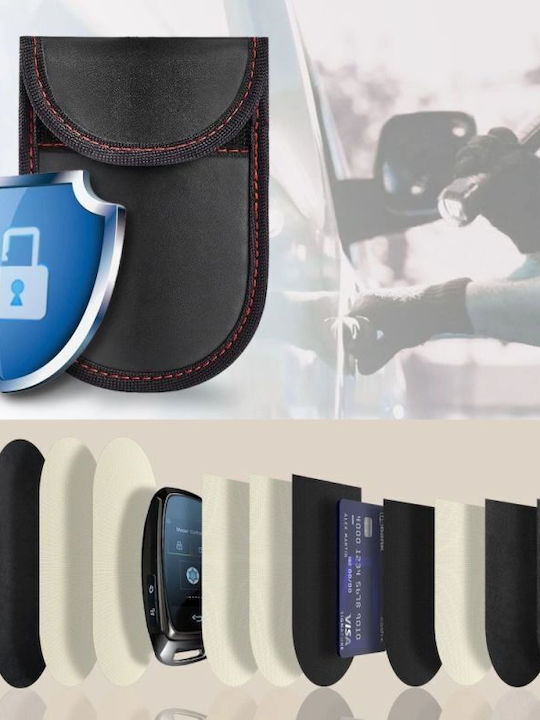 Комплект Мъжки Портфейл с RFID Червен