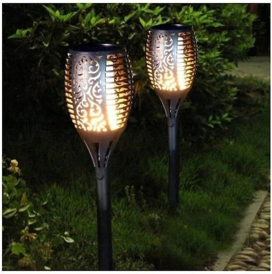 Saska Garden Torch Solar Lamp Dancing Flames 3in1 10x10x86cm 12 Led