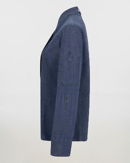 Γυναικείο Σακάκι Σεφ Μακρύ Μανίκι Velilla 405212sw Denim