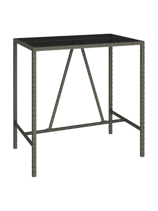 vidaXL Outdoor Bar Set 5 Pieces Gray