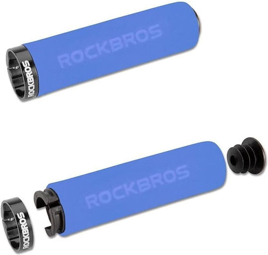 Rockbros Bt1001blbk Гъбени Дръжки За Велосипед Синьо Черно Черно
