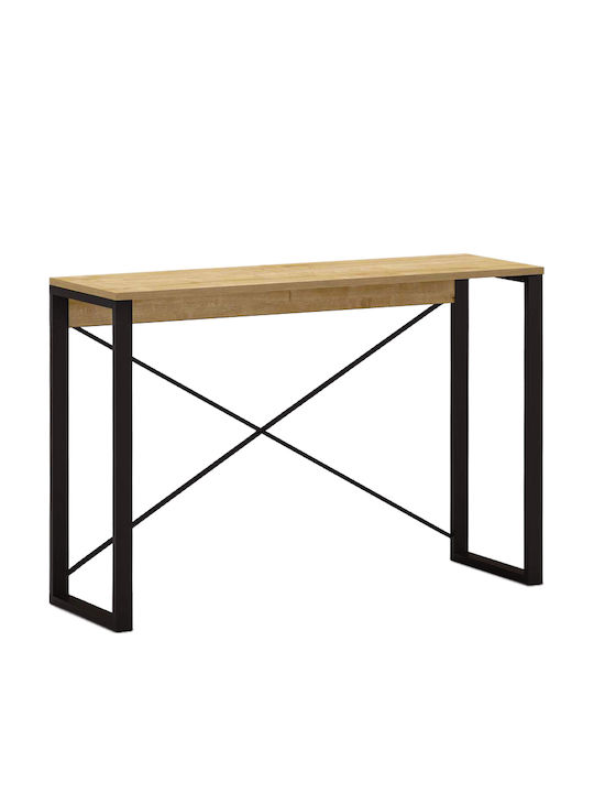 Archie Console Table Wood & Metal sapphire oak L110xW35xH75cm