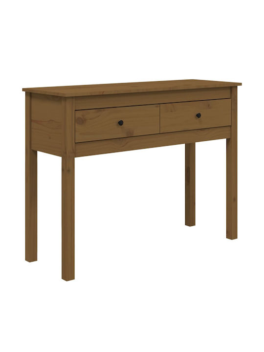 Consolă din Lemn Masiv Brown Honey L100xL35xH75buc