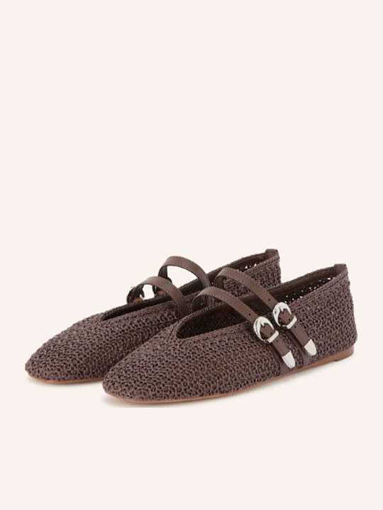 Steve Madden Γυναικείες Μπαλαρίνες σε Καφέ Χρώμα Steve Madden Γυναικείες Μπαλαρίνες σε Καφέ Χρώμα