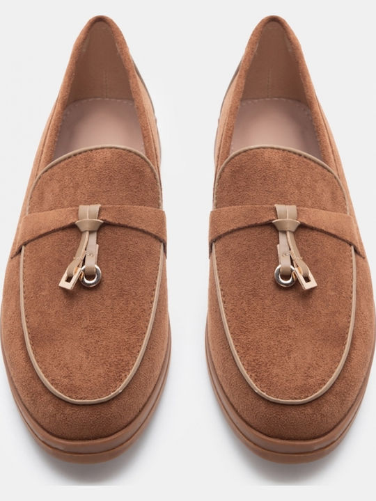Women's Moccasins In Brown Colour