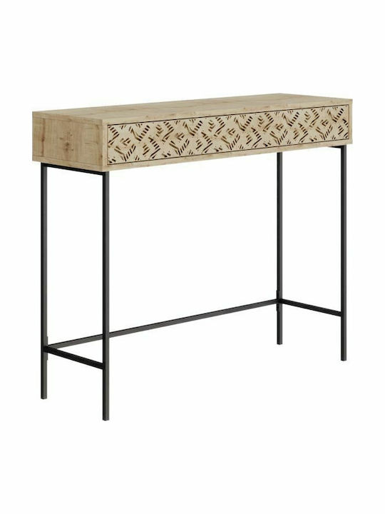 Elettra Consolă Natural / Negru L110xL35.5xH90buc