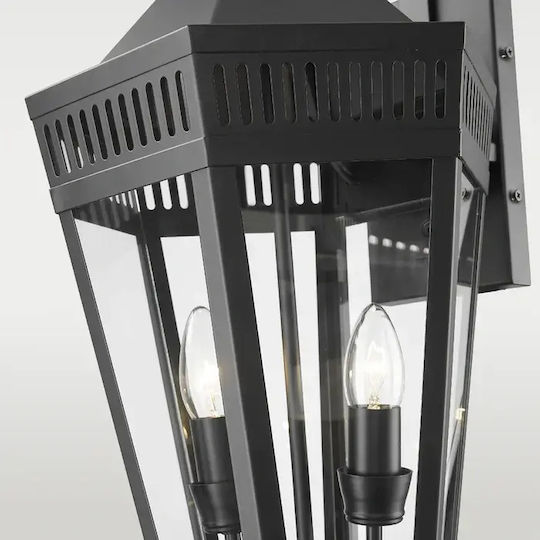 COSMOLight Wandmontiertes Außenbeleuchtung Funchal W02101bk – Modernes Schwarzes Ip23 COSMOLight Wandmontiertes Außenbeleuchtung Funchal W02101bk – Modernes Schwarzes Ip23