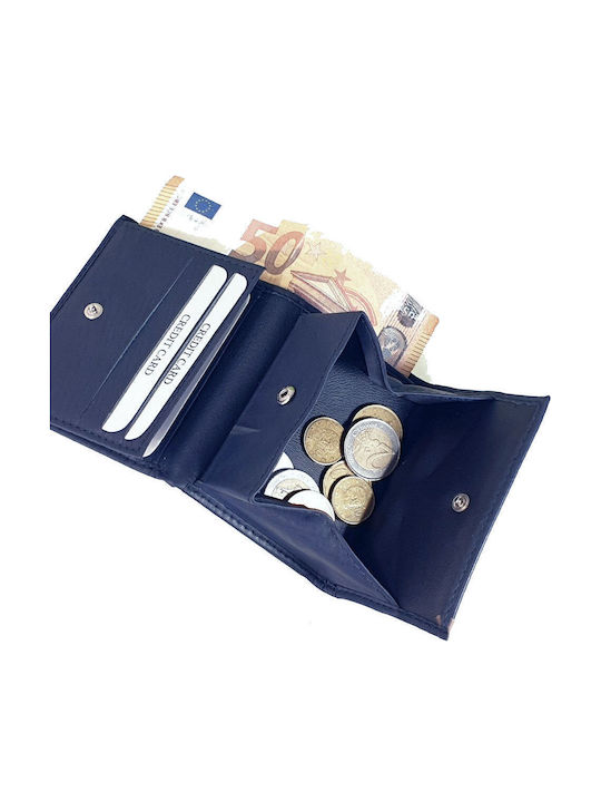 Leder Herrenbrieftasche mit RFID Blau