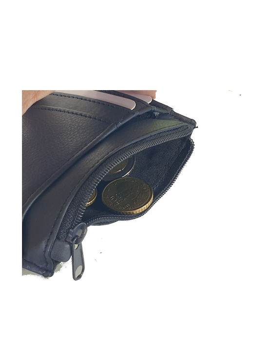 Cg-308 Portofel Bărbați Din Piele Cu RFID Negru