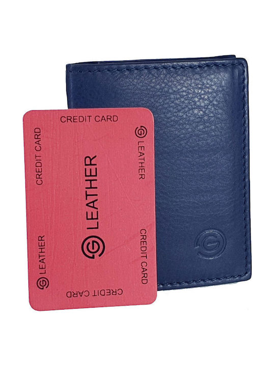 Leder Herrenbrieftasche mit RFID Blau