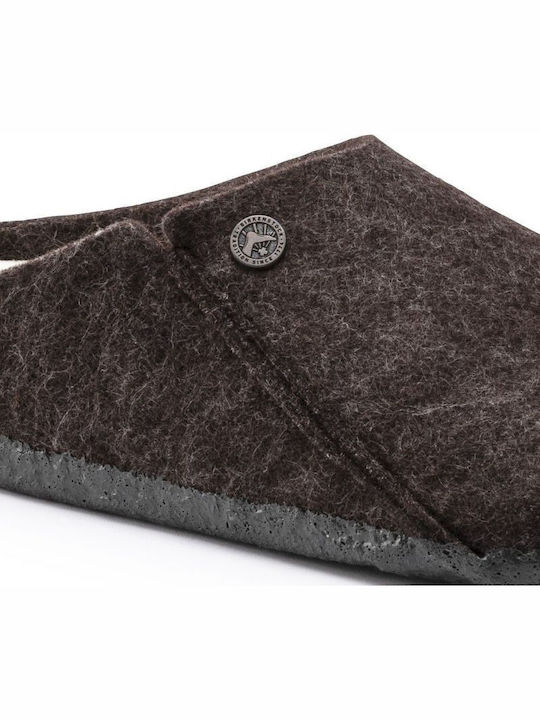 Zermatt Shearling Зимни Дамски Пантофи Кафяви
