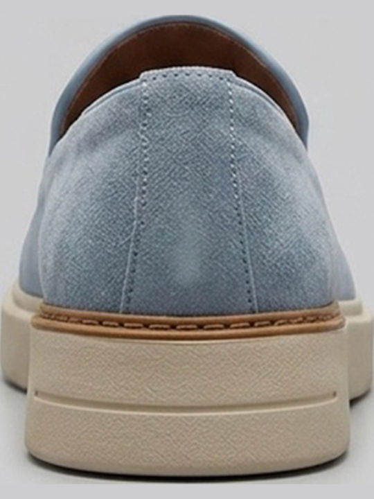 Suede Ανδρικά Loafers σε Μπλε Χρώμα