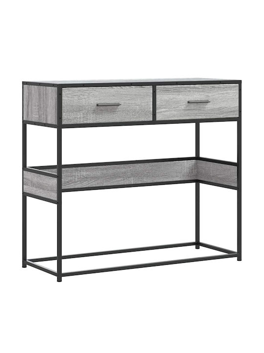 Metal Console Table Γκρίζο Σονόμα L90xW35xH80cm
