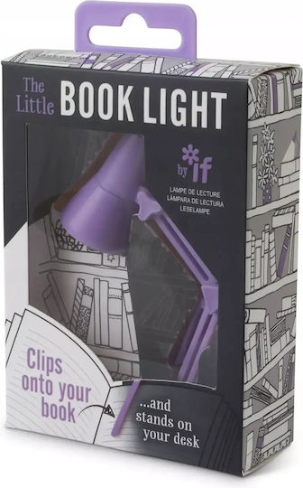 IF Lumină de carte LED cu Clește Lila Liliac