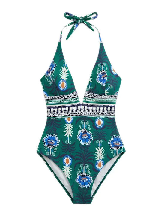 One Piece Swimsuit Floral Multicolour