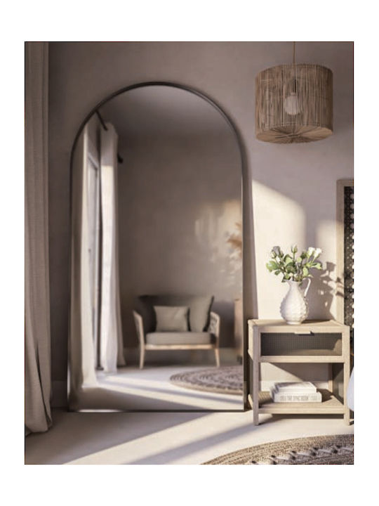 Καθρέπτης Δαπέδου Iron Floor Arch PM1037 Black 100x3x190cm