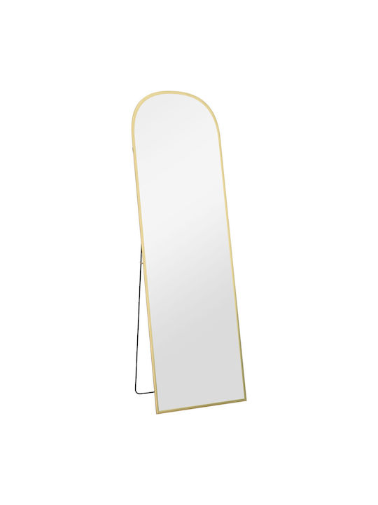 HomCom Gold Aluminum Floor Mirror 170x50cm