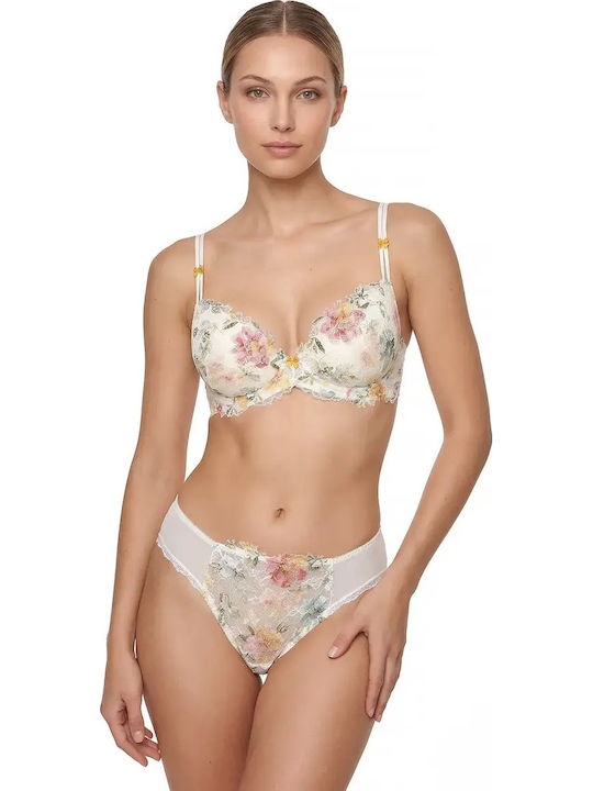 White Push Up Bra