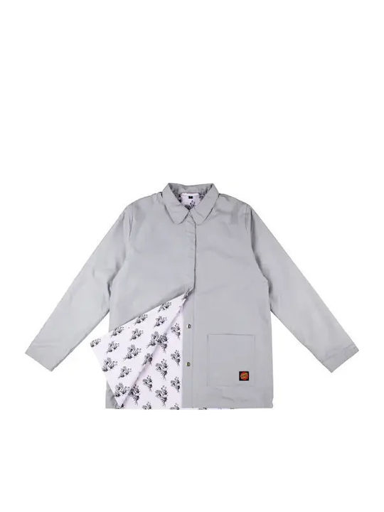 Women's Double Sided Jacket for Winter Silver