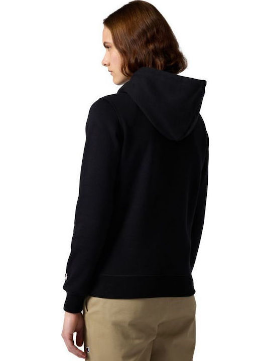 Damen Sweatshirt mit Kapuze Schwarz