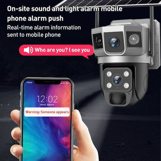 VTS02 IP Surveillance Camera 4G Full HD+ 4MP Waterproof Battery With Two-Way Communication