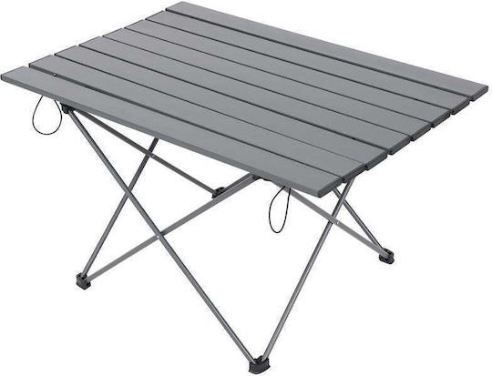 Enero Τραπέζι Αλουμινίου για Camping Πτυσσόμενο 68x46x40cm Γκρι