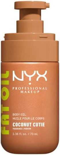 NYX Professional Makeup Fat Oil Body Shimmering Λάδι Σώματος Coconut Cutie 70ml