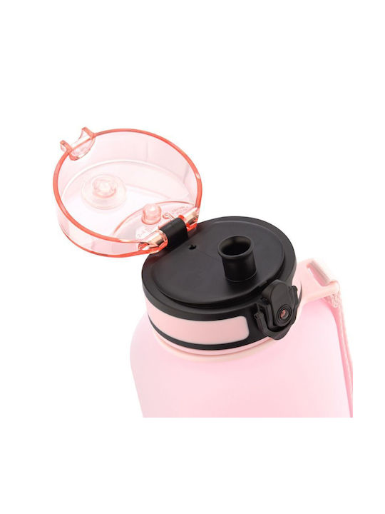 Meteor Meteor Water Bottle with Mouthpiece and Filter 1500ml Pink