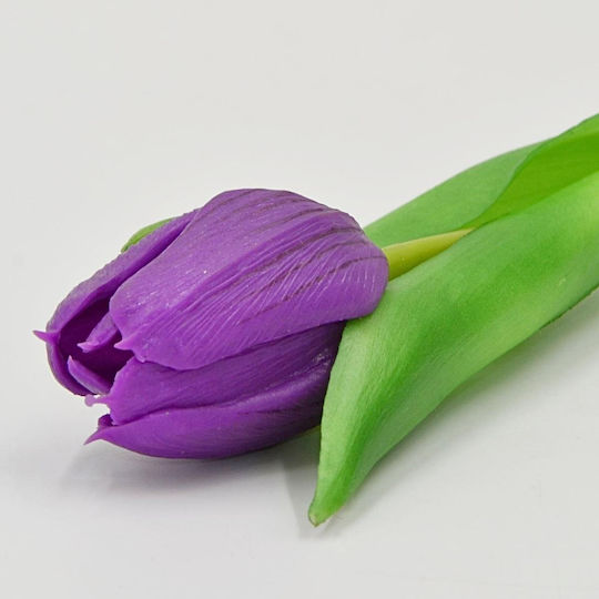 Purple Tulip 31cm Life-like Spring Decoration Violet