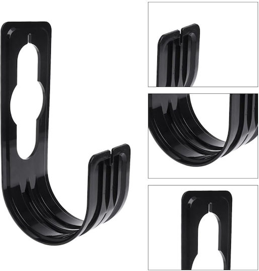 Hose Hanger Plastic Saddle 22.5x7.5cm Black
