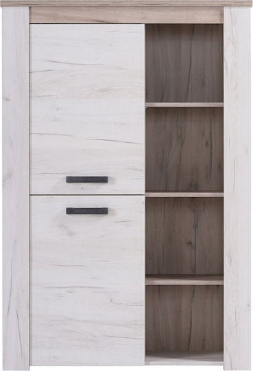 Kent POP N Подова Витрина от ПДЧ Дъб / Бял Дъб 99.5x36.5x146.5см 11008836 Kent POP N Подова Витрина от ПДЧ Дъб / Бял Дъб 99.5x36.5x146.5см 11008836
