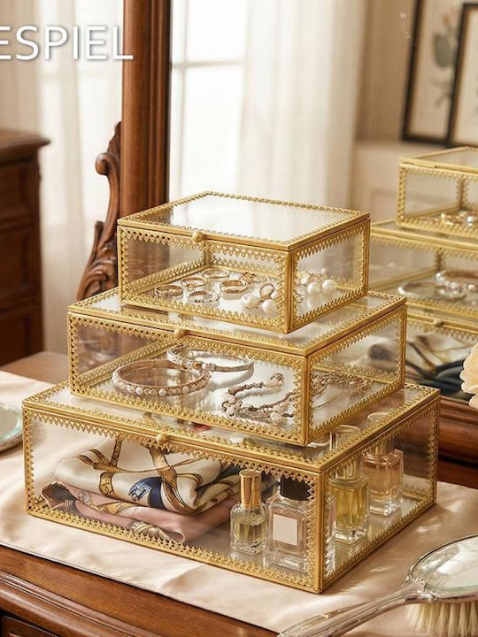 Trends Set Dekorative Boxen Glas 3Stücke Trends Set Dekorative Boxen Glas 3Stücke