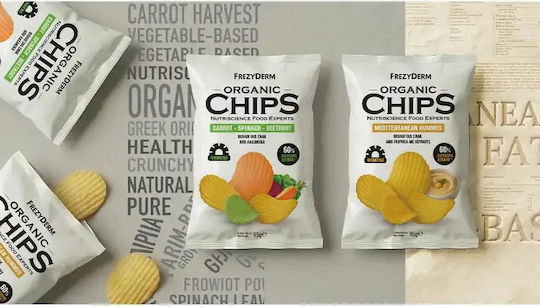 Frezyderm Organic Chips Mediterranean Hummus Βιολογικό Σνακ Rεβύθια Χούμους 85g