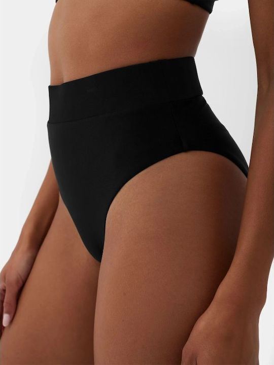 Bikini Slip Ψηλόμεσο Μαύρο
