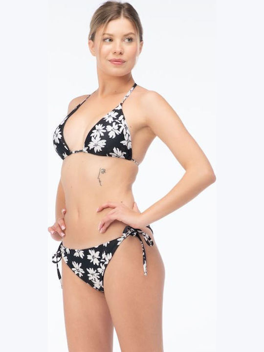 Slip Bikini Inferioare Cu Dantelă Negru