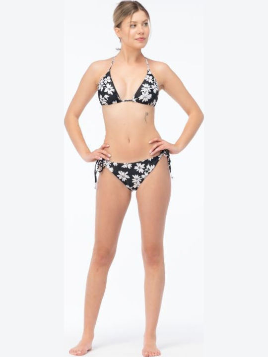 Slip Bikini Inferioare Cu Dantelă Negru