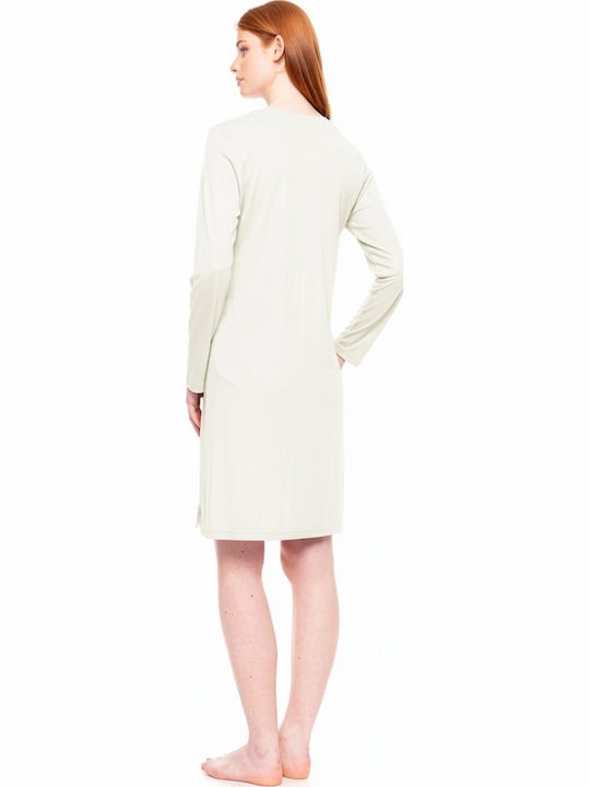 Pink Label Winter Women's Nightgown Champagne